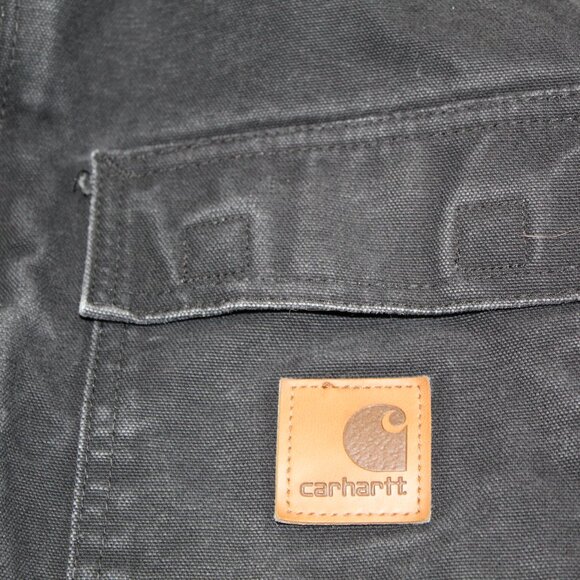 Carhartt Sandstone Traditional Coat Size Large Tall C26 BLK - Arctic Quilt Lined - Picture 5 of 15